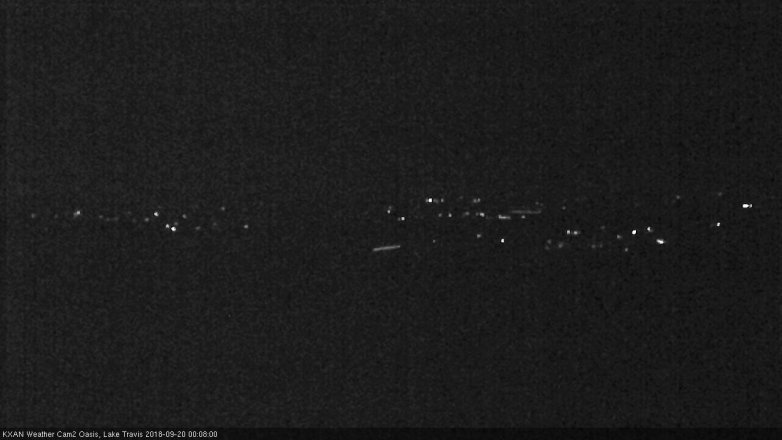 Lake Travis webcam, September 19, 2018 11:10 PM CT