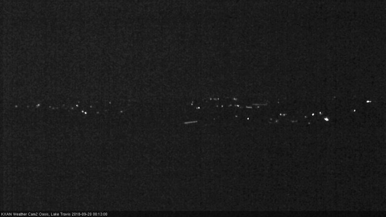 Lake Travis webcam, September 19, 2018 11:15 PM CT