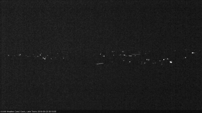 Lake Travis webcam, September 19, 2018 11:20 PM CT