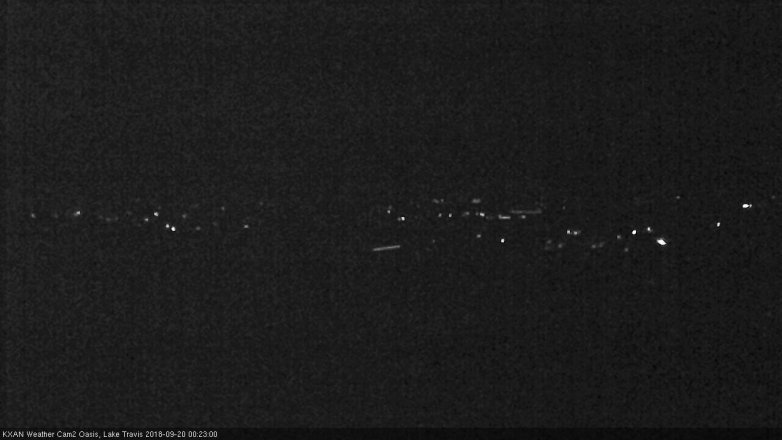 Lake Travis webcam, September 19, 2018 11:25 PM CT