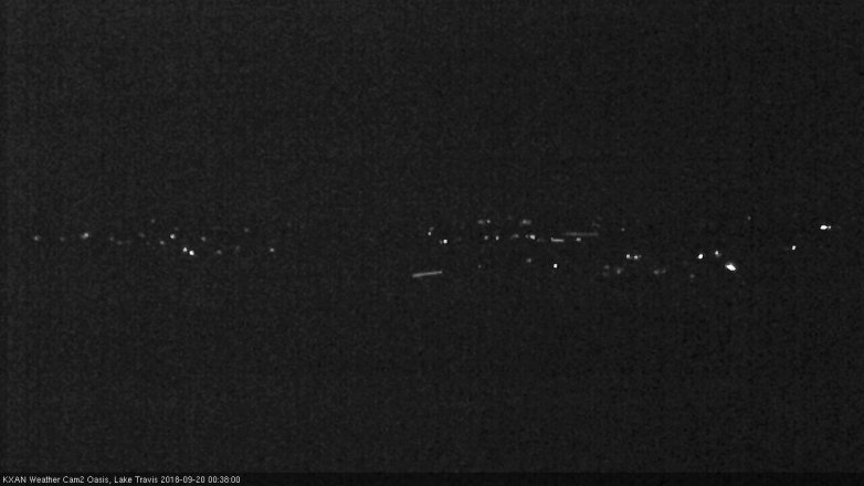 Lake Travis webcam, September 19, 2018 11:40 PM CT