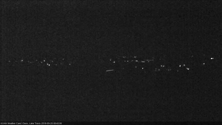 Lake Travis webcam, September 19, 2018 11:45 PM CT