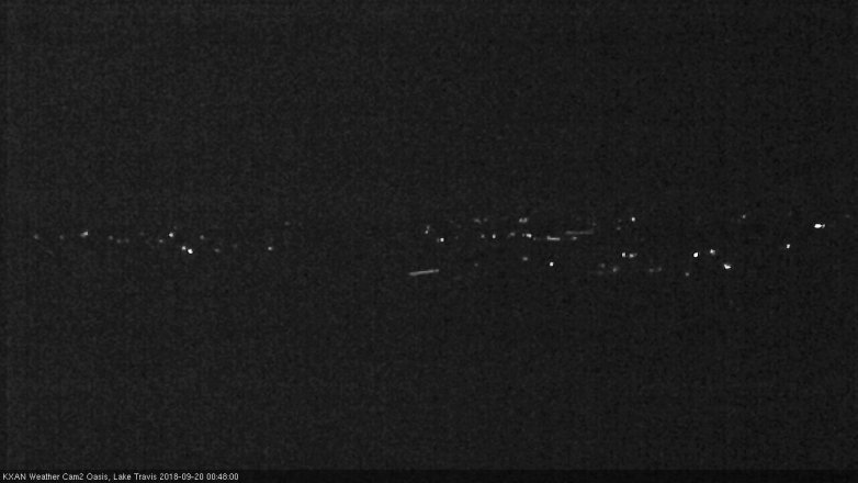 Lake Travis webcam, September 19, 2018 11:50 PM CT