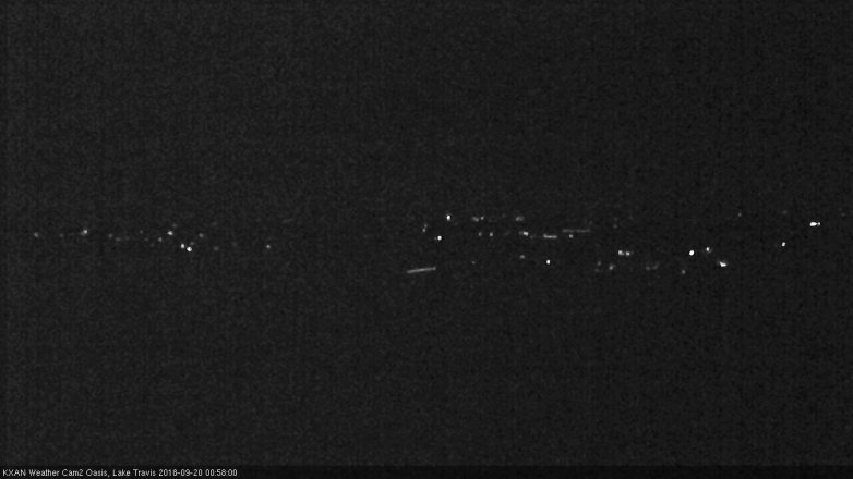 Lake Travis webcam, September 19, 2018 12:00 AM CT