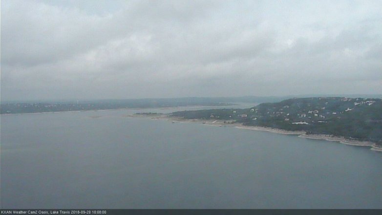 Lake Travis webcam, September 20, 2018 9:10 AM CT