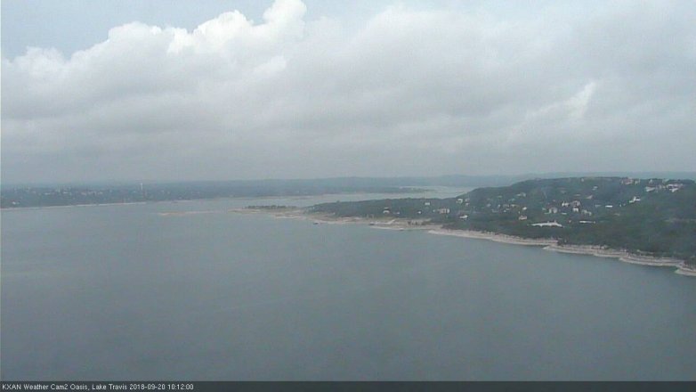 Lake Travis webcam, September 20, 2018 9:15 AM CT