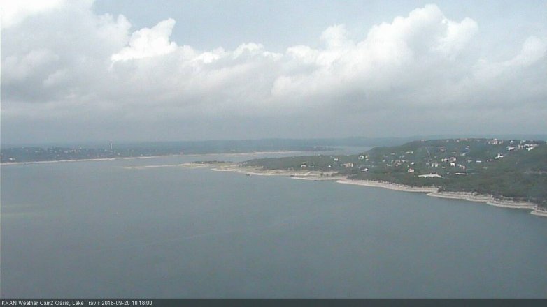 Lake Travis webcam, September 20, 2018 9:20 AM CT