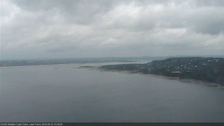 Lake Travis webcam, September 20, 2018 9:40 AM CT