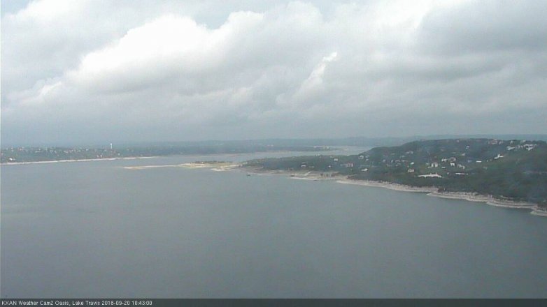 Lake Travis webcam, September 20, 2018 9:45 AM CT