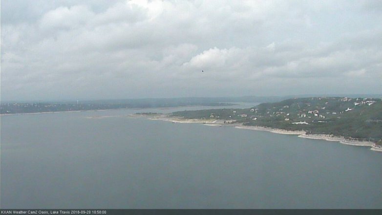 Lake Travis webcam, September 20, 2018 10:00 AM CT