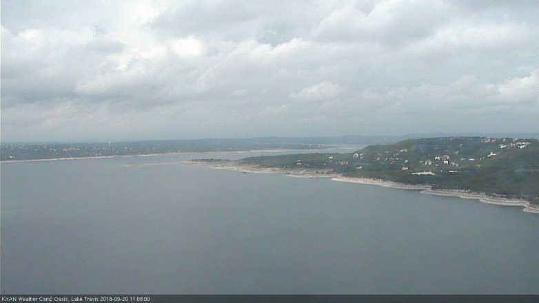 Lake Travis webcam, September 20, 2018 10:10 AM CT
