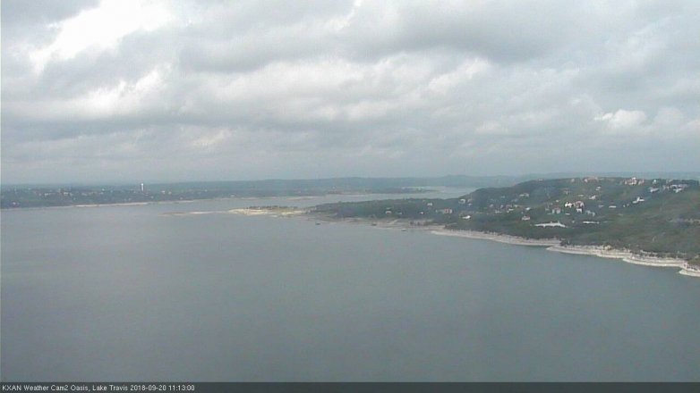 Lake Travis webcam, September 20, 2018 10:15 AM CT