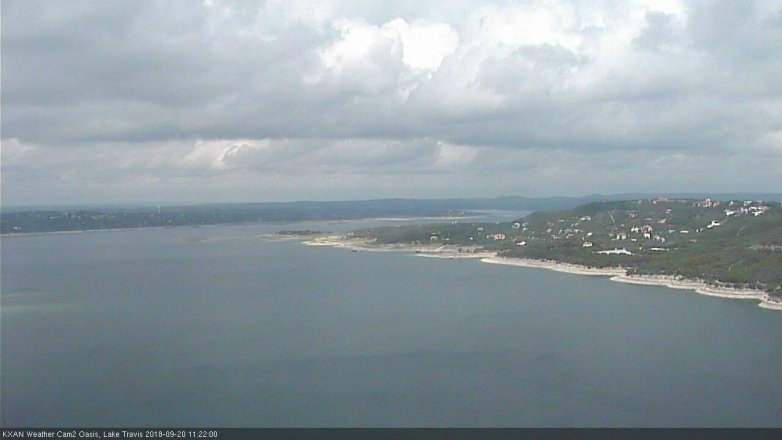 Lake Travis webcam, September 20, 2018 10:25 AM CT