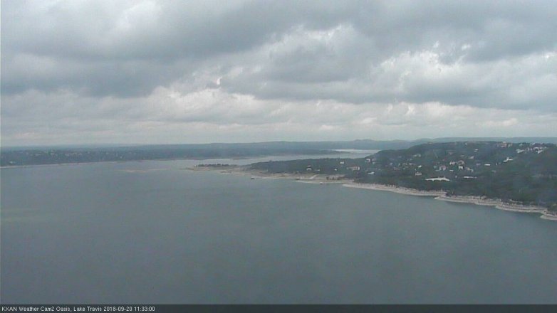 Lake Travis webcam, September 20, 2018 10:35 AM CT