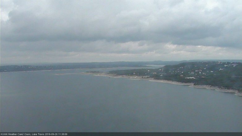 Lake Travis webcam, September 20, 2018 10:40 AM CT