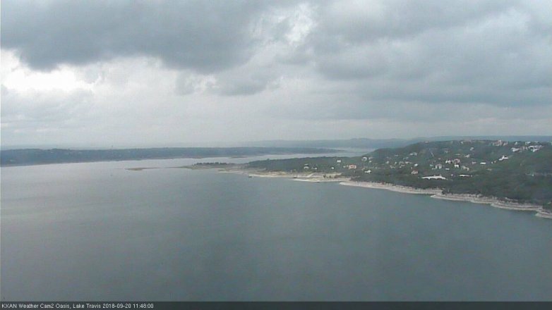 Lake Travis webcam, September 20, 2018 10:50 AM CT