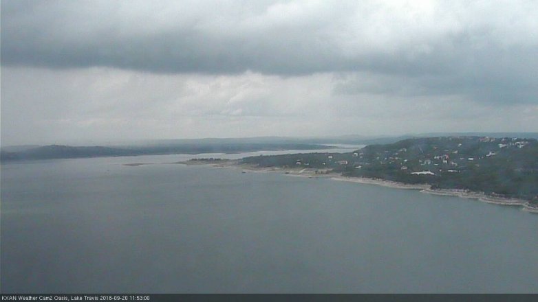 Lake Travis webcam, September 20, 2018 10:55 AM CT