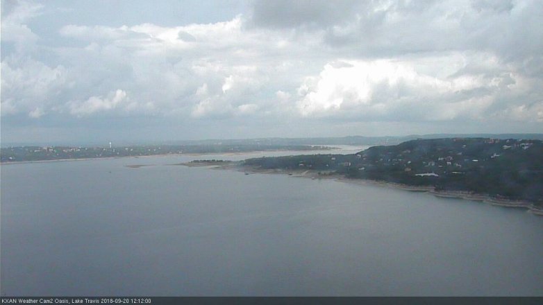 Lake Travis webcam, September 20, 2018 11:15 AM CT