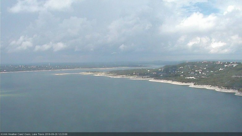 Lake Travis webcam, September 20, 2018 11:25 AM CT