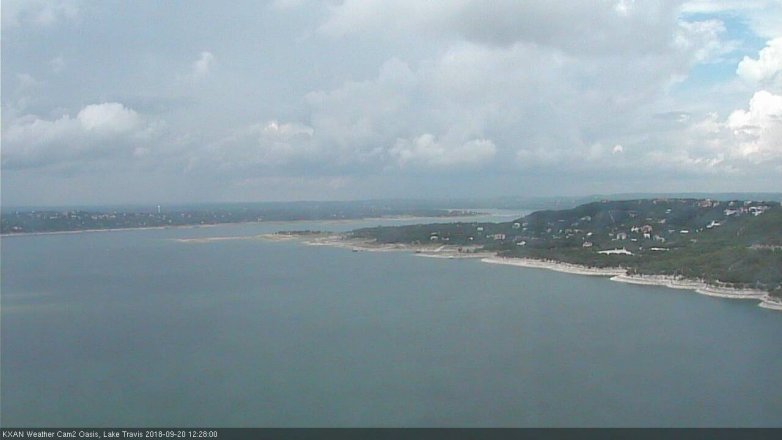 Lake Travis webcam, September 20, 2018 11:30 AM CT