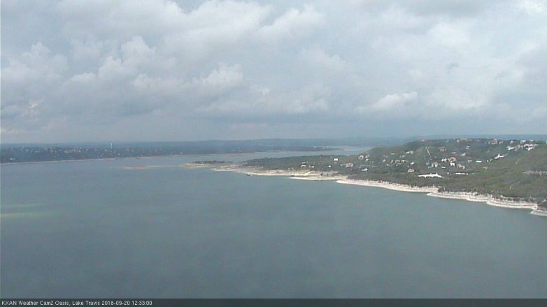 Lake Travis webcam, September 20, 2018 11:35 AM CT