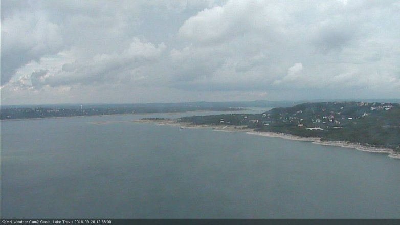 Lake Travis webcam, September 20, 2018 11:40 AM CT