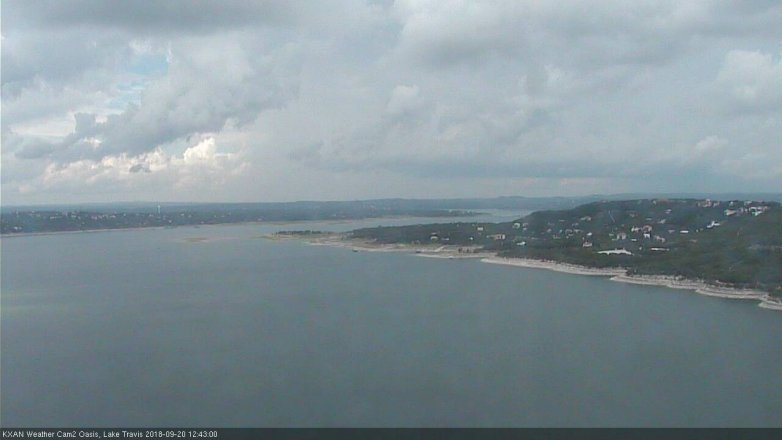 Lake Travis webcam, September 20, 2018 11:45 AM CT