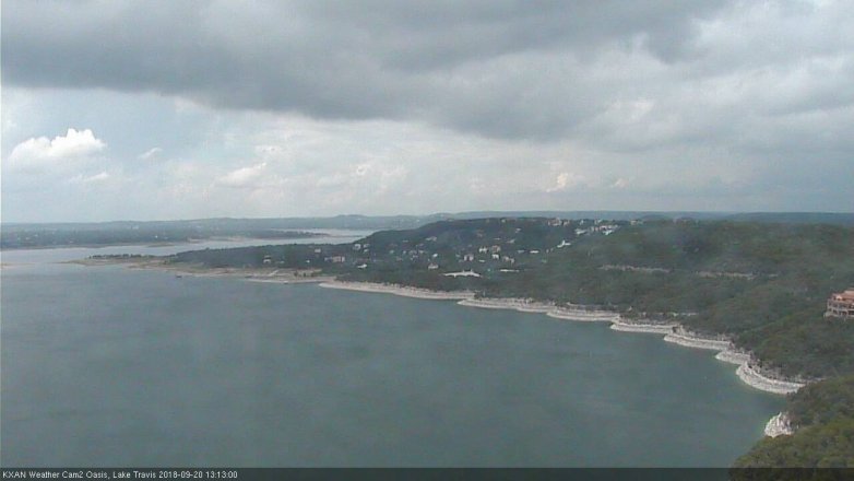 Lake Travis webcam, September 20, 2018 12:15 PM CT