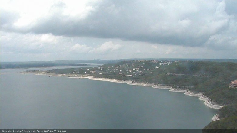 Lake Travis webcam, September 20, 2018 12:25 PM CT