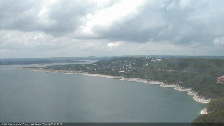 Lake Travis webcam, September 20, 2018 12:30 PM CT