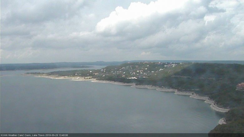 Lake Travis webcam, September 20, 2018 12:50 PM CT