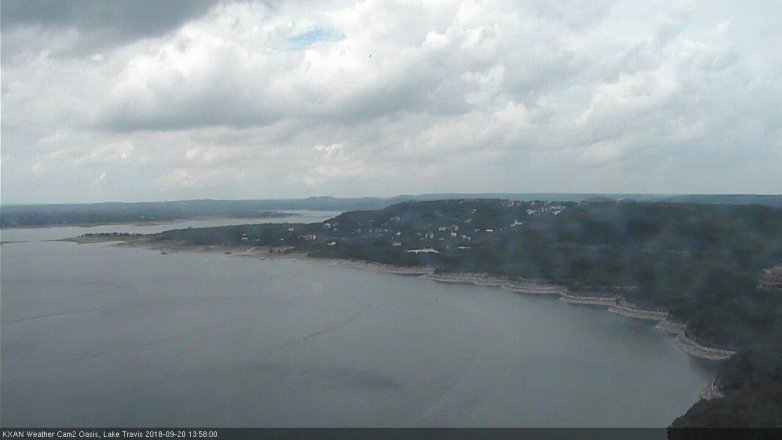 Lake Travis webcam, September 20, 2018 1:00 PM CT