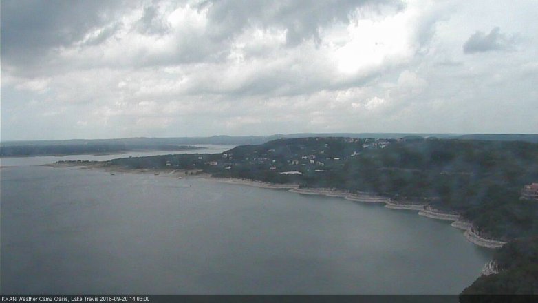 Lake Travis webcam, September 20, 2018 1:05 PM CT