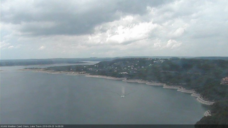 Lake Travis webcam, September 20, 2018 1:10 PM CT