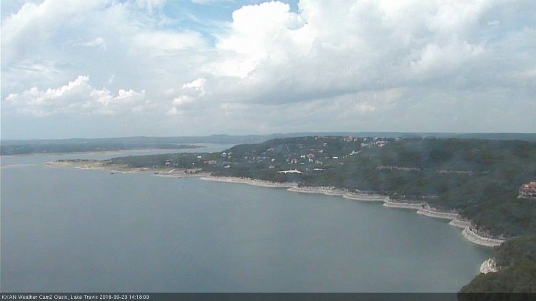 Lake Travis webcam, September 20, 2018 1:20 PM CT
