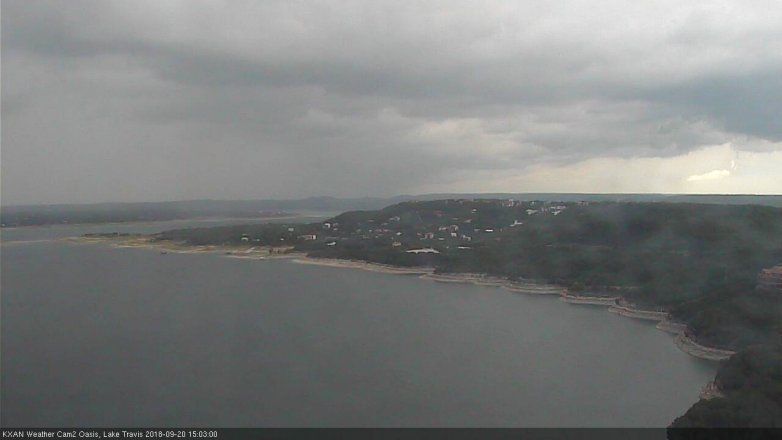 Lake Travis webcam, September 20, 2018 2:05 PM CT