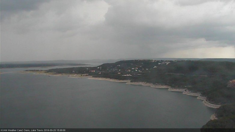 Lake Travis webcam, September 20, 2018 2:10 PM CT