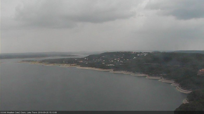 Lake Travis webcam, September 20, 2018 2:15 PM CT