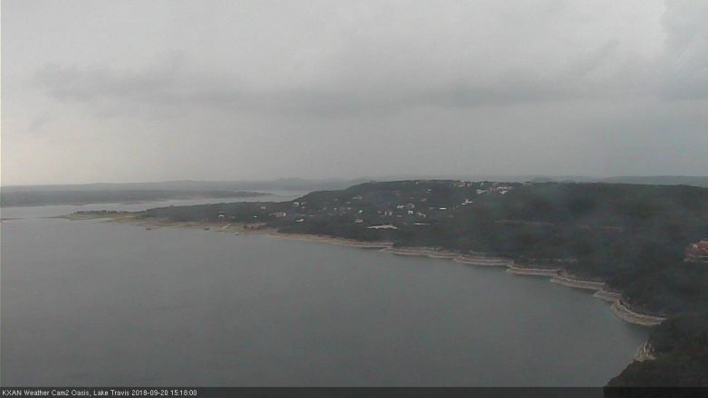 Lake Travis webcam, September 20, 2018 2:20 PM CT
