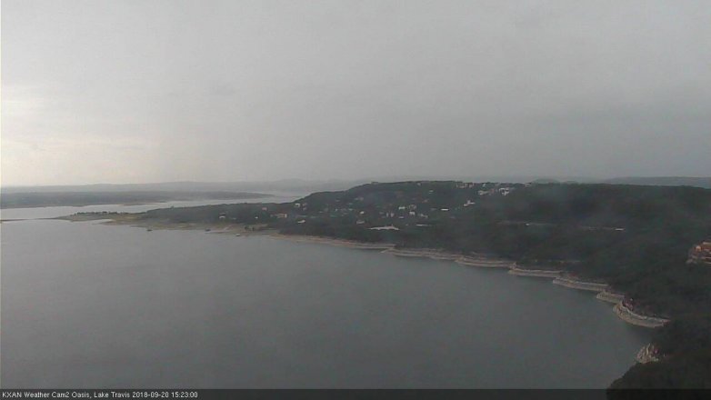 Lake Travis webcam, September 20, 2018 2:25 PM CT