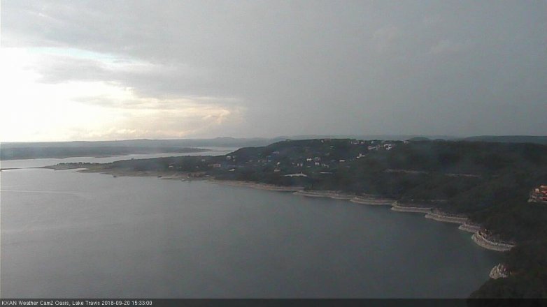 Lake Travis webcam, September 20, 2018 2:35 PM CT