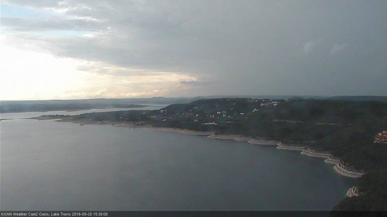 Lake Travis webcam, September 20, 2018 2:40 PM CT