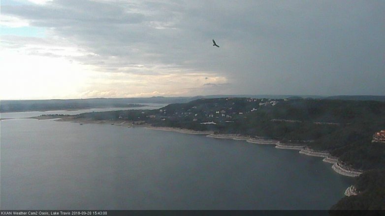 Lake Travis webcam, September 20, 2018 2:45 PM CT