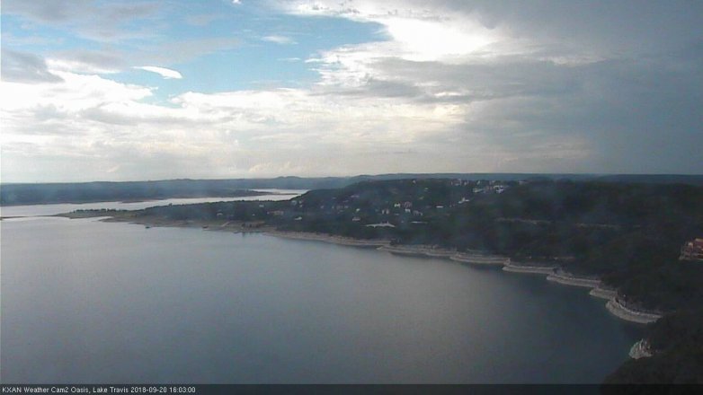 Lake Travis webcam, September 20, 2018 3:05 PM CT