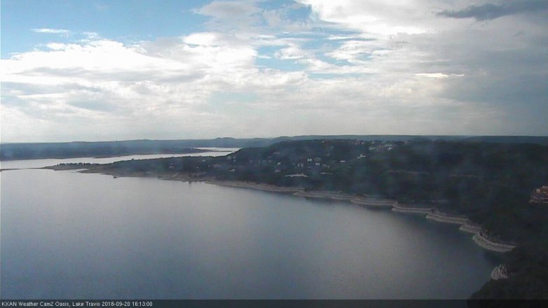Lake Travis webcam, September 20, 2018 3:15 PM CT