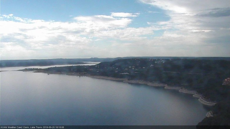 Lake Travis webcam, September 20, 2018 3:20 PM CT
