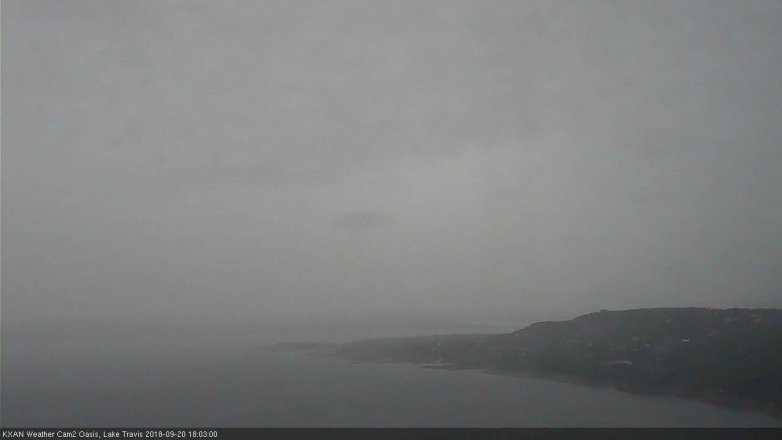 Lake Travis webcam, September 20, 2018 5:05 PM CT