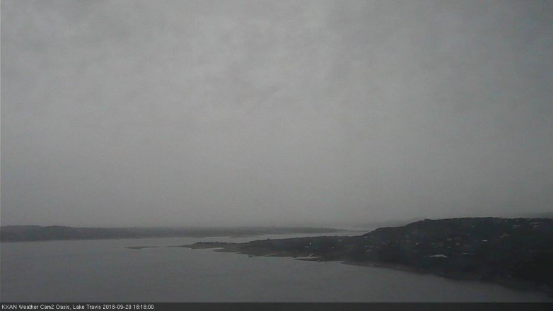 Lake Travis webcam, September 20, 2018 5:20 PM CT