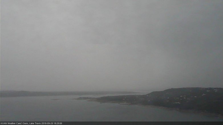 Lake Travis webcam, September 20, 2018 5:30 PM CT