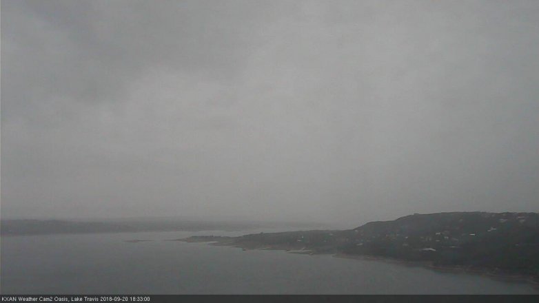 Lake Travis webcam, September 20, 2018 5:35 PM CT